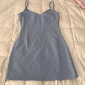 Bebe light blue mini dress